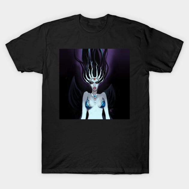 Mermaid is a vampire. T-Shirt by ElizabethNspace